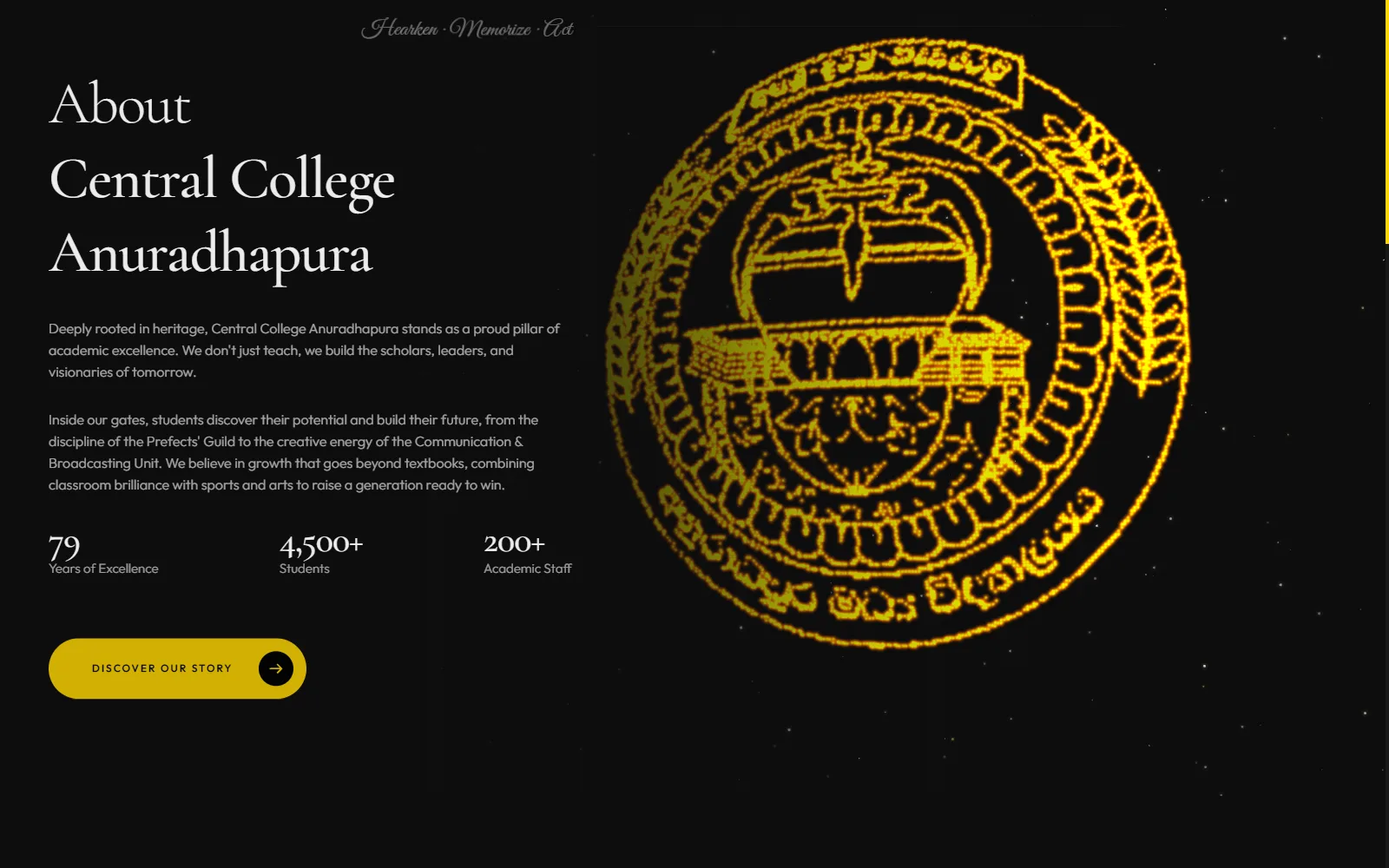 Central College Anuradhapura — screen 2