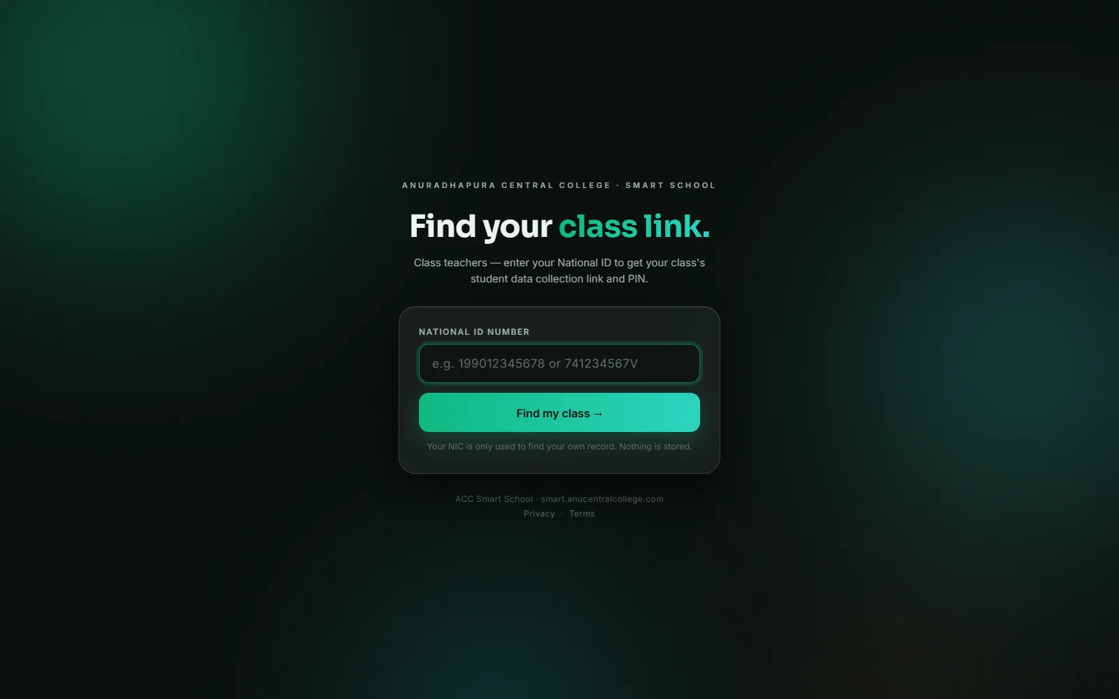 ACC Smart School — screen 3